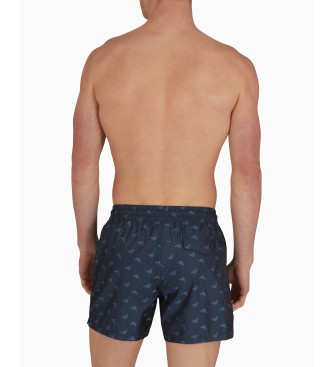 Emporio Armani Fato de banho All Over azul marinho