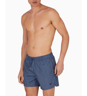 Emporio Armani Short bicolore ray maillot de bain  bleu