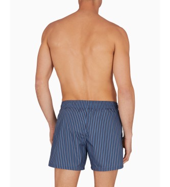 Emporio Armani Short bicolore ray maillot de bain  bleu