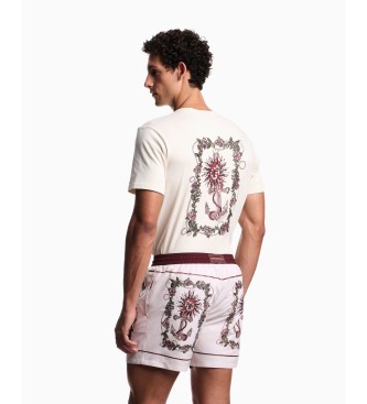 Emporio Armani Costume da bagno stampato beige