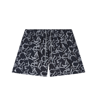 Emporio Armani Costume da bagno nero all-over