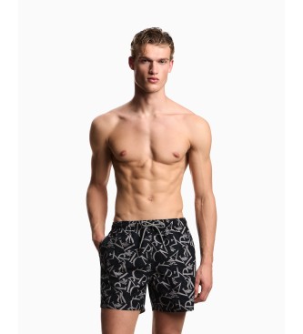 Emporio Armani Costume da bagno nero all-over