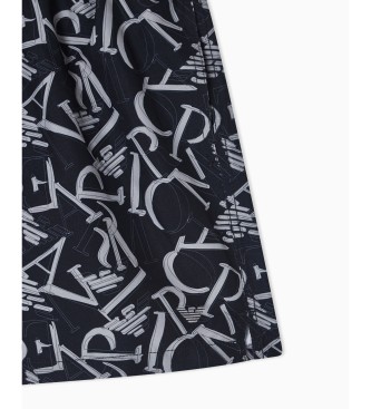 Emporio Armani Costume da bagno nero all-over