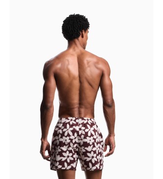 Emporio Armani Eagle burgundy swimming costume