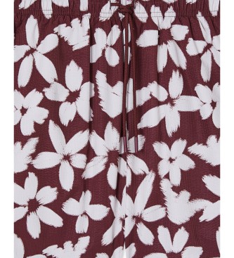 Emporio Armani Eagle burgundy swimming costume