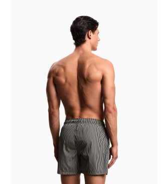 Emporio Armani Sortstribet badedragt