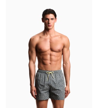 Emporio Armani Logo swimming costume green