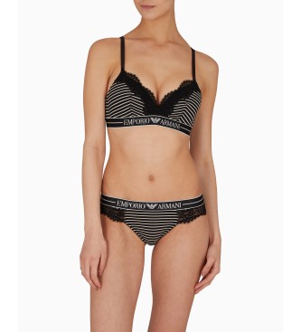 Emporio Armani Culotte brsilienne en maille noire
