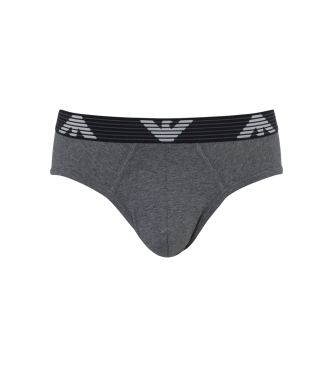 Emporio Armani Slip Cinzento texturado