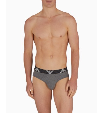 Emporio Armani Slip Cinzento texturado