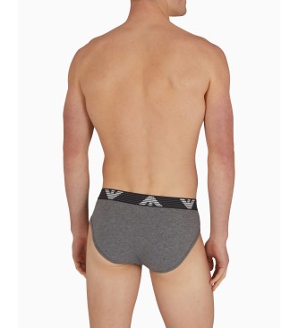 Emporio Armani Slip Cinzento texturado
