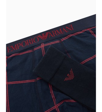 Emporio Armani Set regalo blu navy per le feste con boxer e calzini