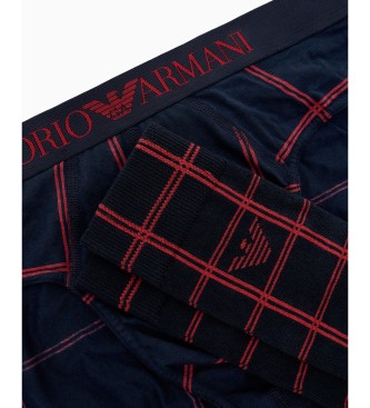 Emporio Armani Completo slip e calzini blu navy