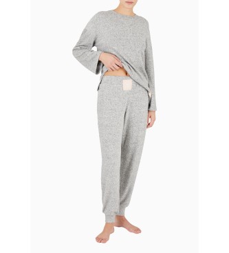 Emporio Armani Pijama largo viscosa gris