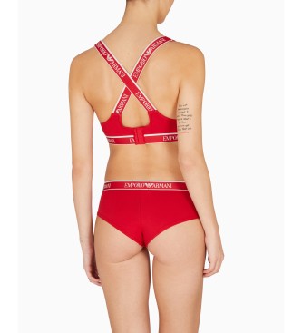 Emporio Armani Bandeau logo Cheeky Iconic rouge