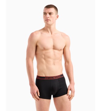 Emporio Armani PACK DI TRE BOXER CON BANDA LOGO CORE nero  