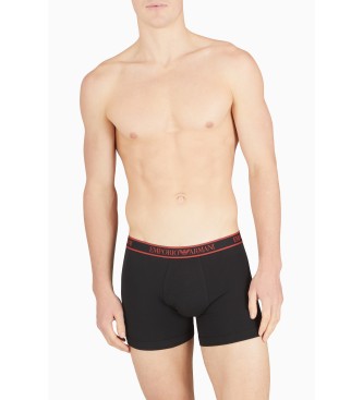 Emporio Armani Confezione da 3 boxer Core con banda logo neri