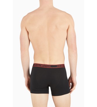 Emporio Armani Pack de 3 cuecas boxer Core Logoband preto