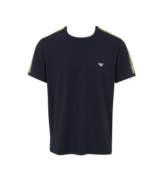 Emporio Armani T-shirt Core Logoband azul-marinho para roupa de casa