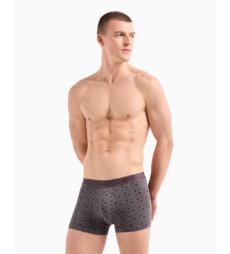 Emporio Armani PAQUETE DE TRES CALZONCILLOS BXER CON BANDA CON LOGOTIPO CORE gris, negro