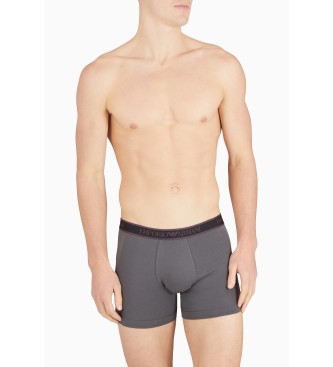 Emporio Armani Lot de 3 boxers Core Logoband noir, gris