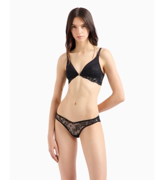 Emporio Armani Triangle bra Dreamy Viscose black