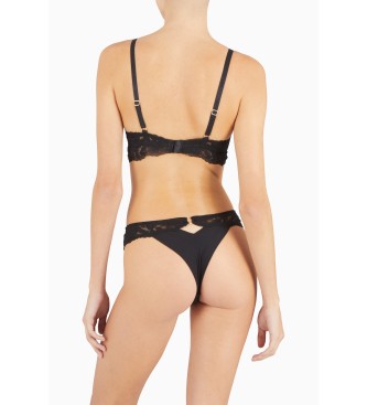 Emporio Armani Soutien-gorge triangle en viscose Dreamy noir