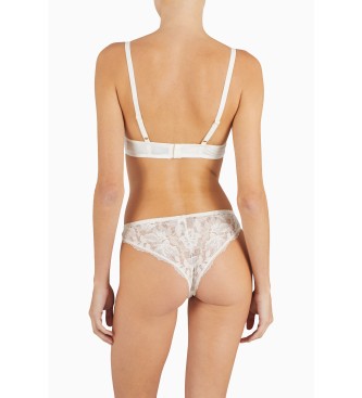 Emporio Armani Reggiseno push up Dreamy in pizzo di viscosa bianco