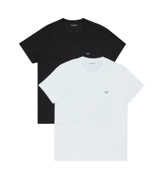 Emporio Armani Lot de 2 T-shirts Home Endurance Noir, Blanc