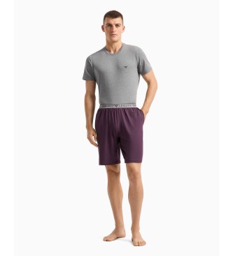 Emporio Armani Kurzarm-Pyjama Endurance grau