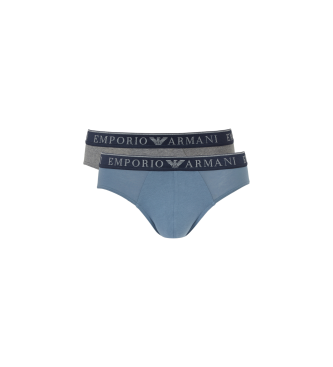 Emporio Armani Set de 2 slips Endurance gris