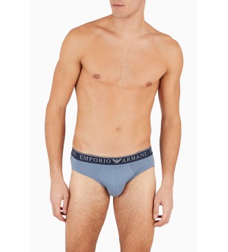 Emporio Armani Lot de 2 slips gris Endurance