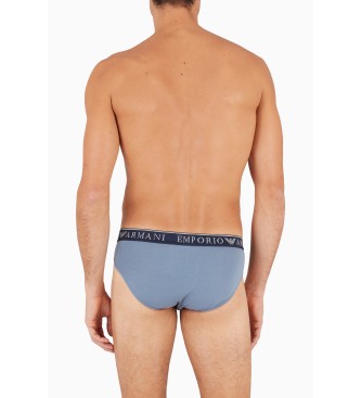 Emporio Armani Lot de 2 slips gris Endurance