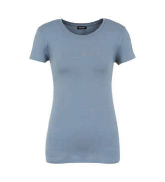 Emporio Armani Intimate Essential - T-shirt gris avec logo  clous