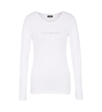 Emporio Armani Camiseta nitma Essential Studs Logo blanco