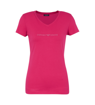 Emporio Armani Essential Studs Logo T-shirt pink