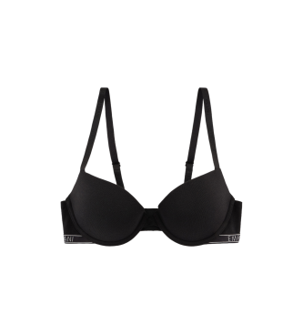 Emporio Armani Essentile Studs Logo Push Up BH Zwart