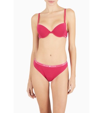 Emporio Armani Essential Studs Logo push up-bh rosa