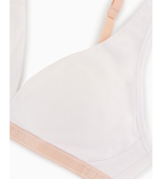 Emporio Armani Sujetador bralette de algodn orgnico con logotipo Essential ASV blanco