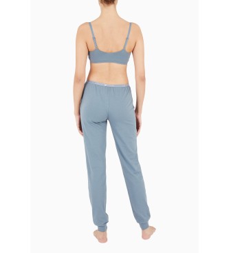 Emporio Armani Bralette Essential Borchie Logo Grigio