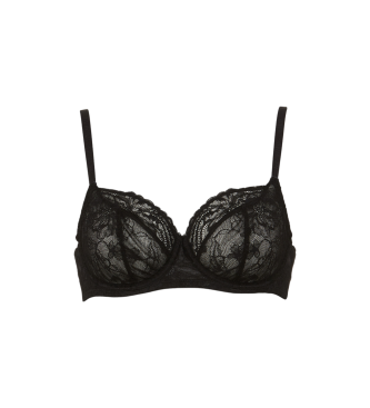 Emporio Armani Reggiseno nero in pizzo eterno