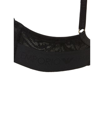 Emporio Armani Reggiseno nero in pizzo eterno