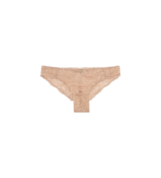 Emporio Armani Culotte beige Eternal Lace en dentelle recycle ASV beige