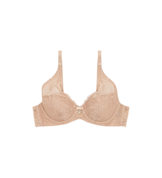 Emporio Armani Sujetador bralette Eternal Lace beige