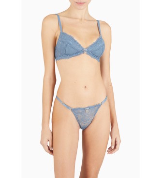 Emporio Armani Soutien-gorge triangle rembourr Eternal Lace en dentelle recycle ASV Grey