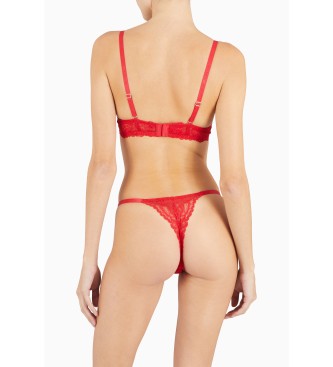 Emporio Armani Sujetador push up Eternal Lace rojo