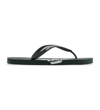 Emporio Armani Flip-Flops aus Gummi mit marineblauem Logo