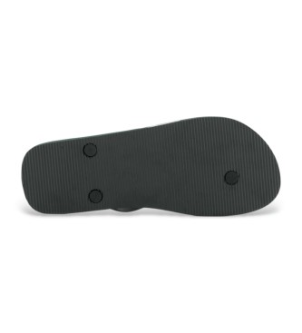 Emporio Armani Flip-Flops aus Gummi mit marineblauem Logo