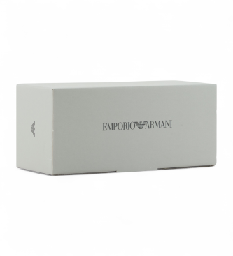 Emporio Armani Flip-Flops aus Gummi mit marineblauem Logo