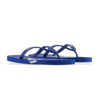 Emporio Armani Gummiflipflops mit blauem Logo
